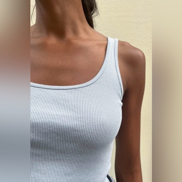 Universal Thread Tops - Universal Thread| Sky Blue Ribbed Tank
